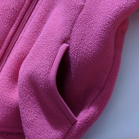 Girls Pink Fleece Style Jacket - Picture 3 of 8